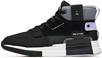 (Women) Anta Life High-Top Sneakers 'Black Grey White' 12948955-1 (Women) Anta Life High-Top Sneakers 'Black Grey White' 12948955-1