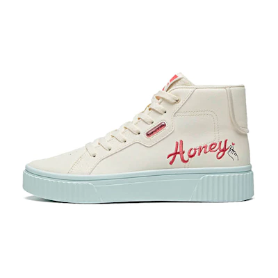 (W) Anta High Top Canvas Shoes 'Honey'