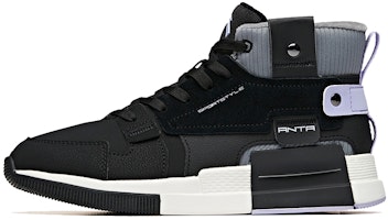(Women) Anta Life High-Top Sneakers 'Black Grey White' 12948955-1 (Women) Anta Life High-Top Sneakers 'Black Grey White' 12948955-1
