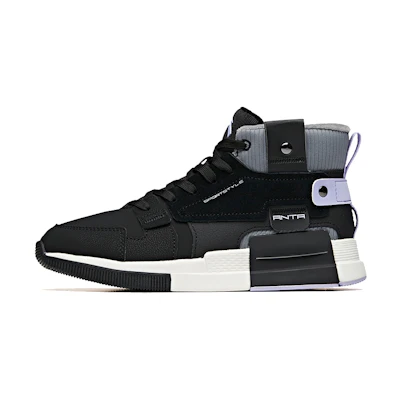 (W) Anta Life High-Top Sneakers 'Black Grey White'
