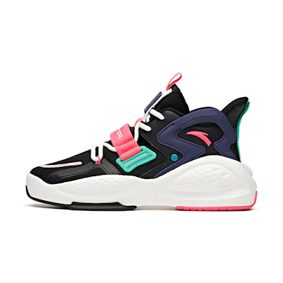 (W) Anta Life Life Series Sneakers 'Black Pink'