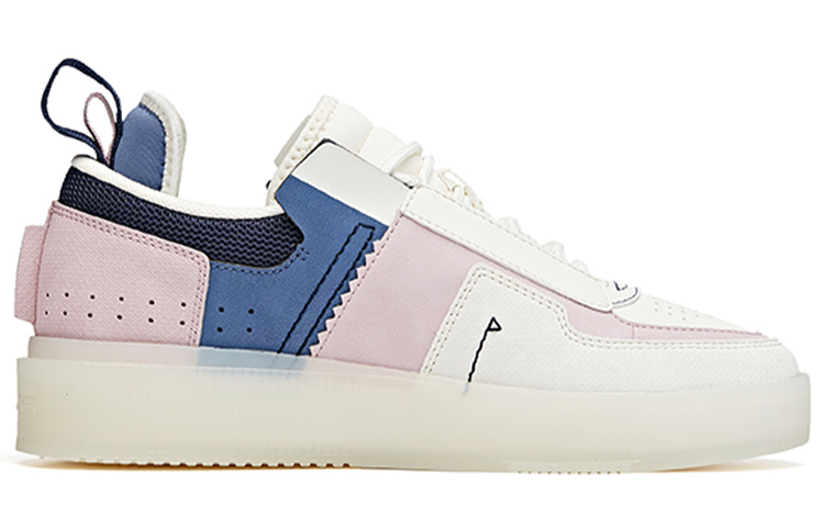 Order (W) アンタ ライフコレクション スケボーシューズ 白ピンク青 922048020-4