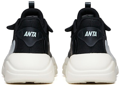 Anta安踏 生活系列 潮拜2.0 透氣減震防滑 低筒休閒老爸鞋 女款 黑白 網面 Shop Anta安踏 生活系列 潮拜2.0 透氣減震防滑 低筒休閒老爸鞋 女款 黑白 網面