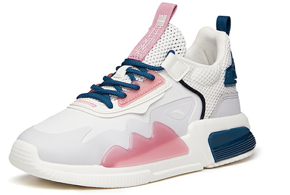 (Women) Anta Life Series Sneakers 'Refuse Mediocrity White Pink Blue' 122138800-3 Order (Women) Anta Life Series Sneakers 'Refuse Mediocrity White Pink Blue' 122138800-3