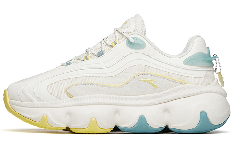 (W) Anta Life Series 'Thick Sole Versatile Dad Shoe White Yellow Blue'