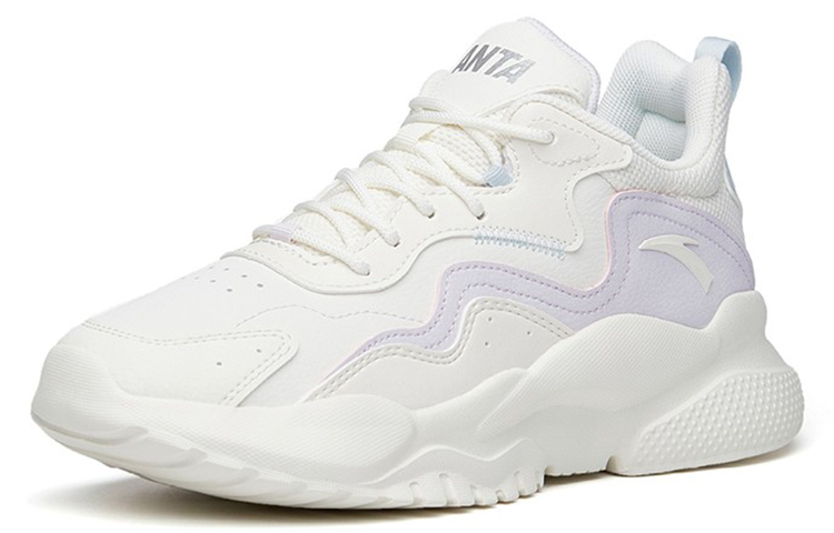 (W) Anta Life Collection Leather 'White Lilac Blue' 圖 2