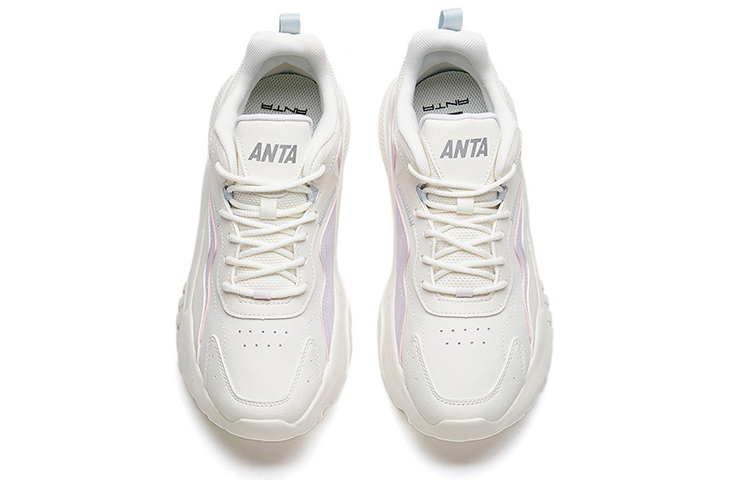 (W) Anta Life Collection Leather 'White Lilac Blue' 圖 3