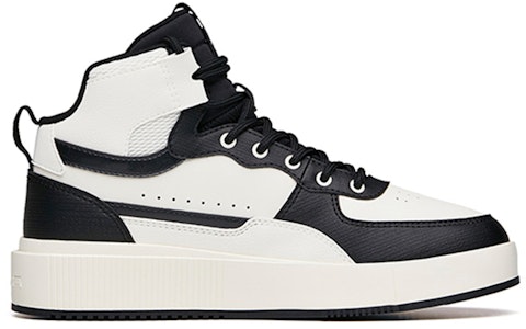 Anta安踏 生活系列 耐磨 高筒 板鞋 女款 白黑 Order Anta安踏 生活系列 耐磨 高筒 板鞋 女款 白黑