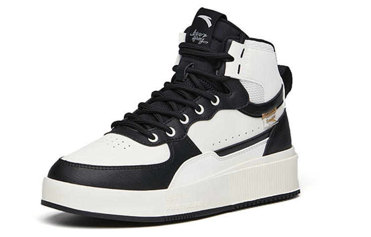 Lookbook (W) アンタ ライフ ハイカット 黒白 (Anta Raifu Haikatto Kuro Shiro) 922138011-6