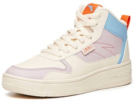 Anta安踏 生活系列 高筒 板鞋 女款 白紫 Lookbook Anta安踏 生活系列 高筒 板鞋 女款 白紫