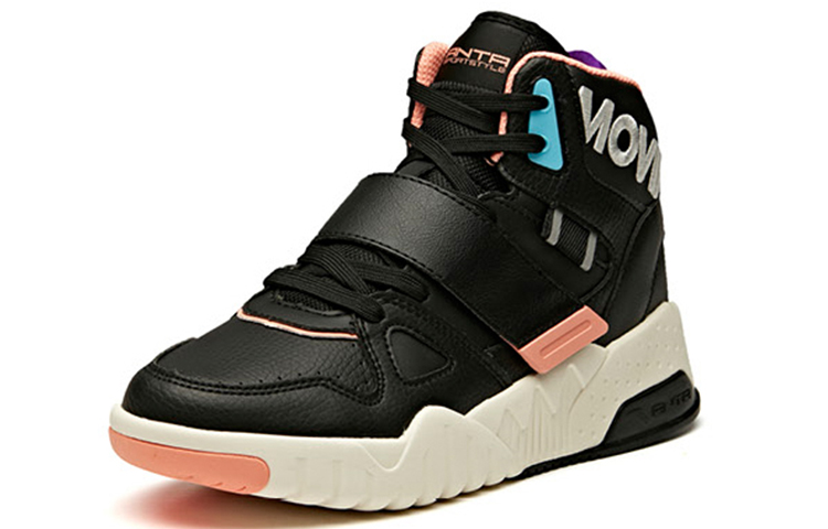 Lookbook (W) アンタ ライフ ハイカットスニーカー 黒白
(Anta Raifu Haikattosunīkā Kuro Shiro) 92948021-2