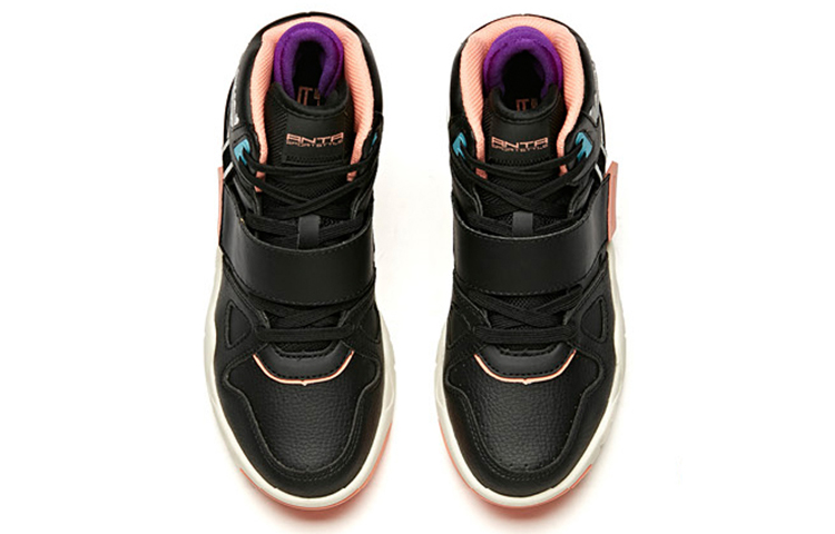 Shop (W) アンタ ライフ ハイカットスニーカー 黒白
(Anta Raifu Haikattosunīkā Kuro Shiro) 92948021-2