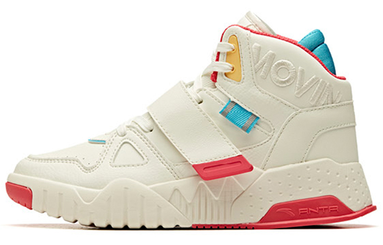 (Women) Anta Life Series High-Top Sneaker 'White Red Blue' 92948021-1