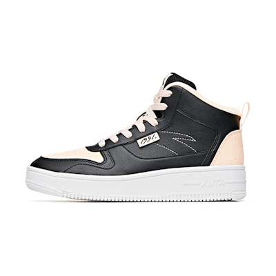 (W) Anta Life Series High-Top 'Black Pink'