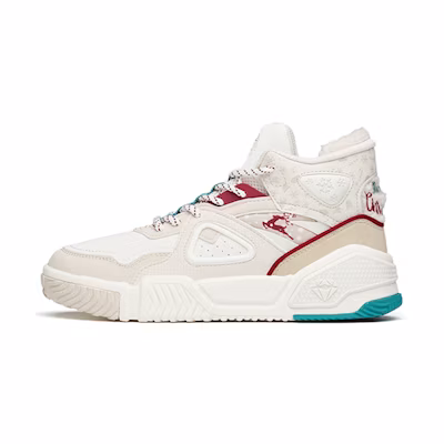 (W) Anta Life Series Sneakers High 'Flame Grey White Red'