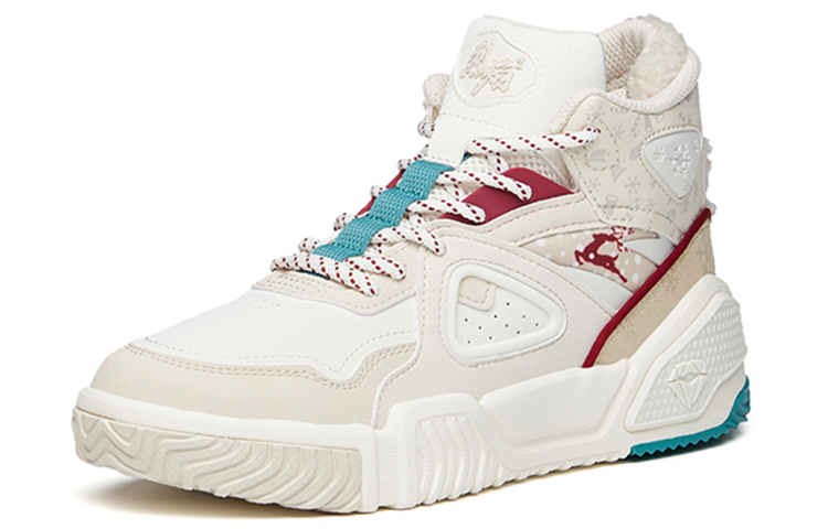 Lookbook (W) 安踏生活系列高帮运动鞋 '火焰灰白红' 122148088-8