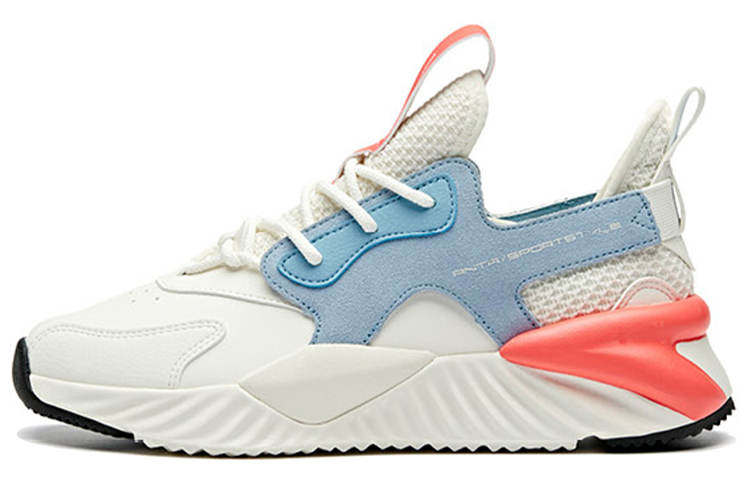 (W) Anta Life Series Low-Top Dad Shoes 'White Grey Red'