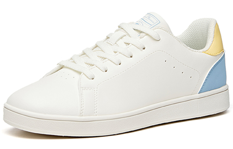 (W) Anta Life Series Low-Top Leather Sneakers 'White Blue Yellow' 圖 3