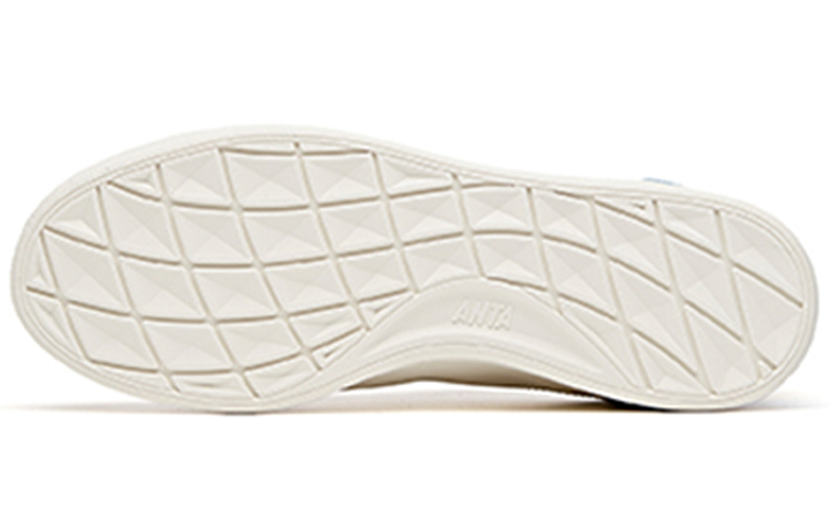 (W) Anta Life Series Low-Top Leather Sneakers 'White Blue Yellow' 圖 6