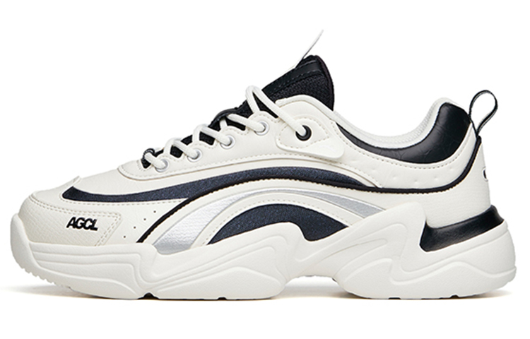 (W) Anta Life Series Low 'Black White Patchwork'