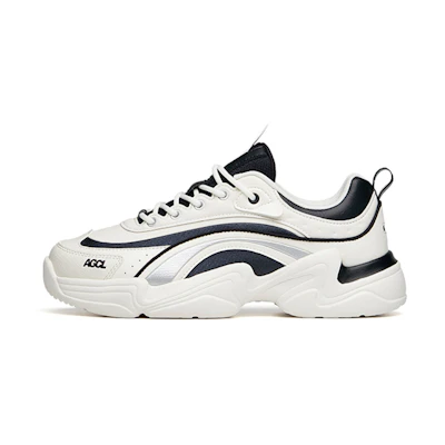 (W) Anta Life Series Low 'Black White Patchwork'