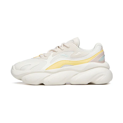 (W) Anta Life Series Low 'Cattail White Yellow'