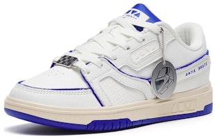 Anta安踏 生活系列 防滑輕便耐磨 低筒 滑板鞋 女款 白藍 Order Anta安踏 生活系列 防滑輕便耐磨 低筒 滑板鞋 女款 白藍