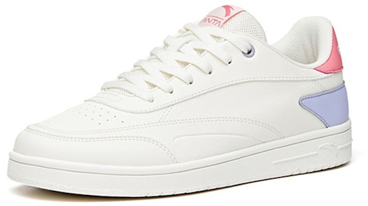 Anta安踏 生活系列 休閒風格 低筒 滑板鞋 女款 白紫色 Lookbook Anta安踏 生活系列 休閒風格 低筒 滑板鞋 女款 白紫色