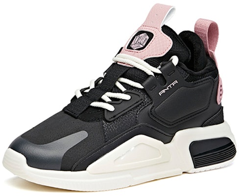 安踏 生活系列 加絨低幫板鞋 黑藕粉 女款 Order 安踏 生活系列 加絨低幫板鞋 黑藕粉 女款