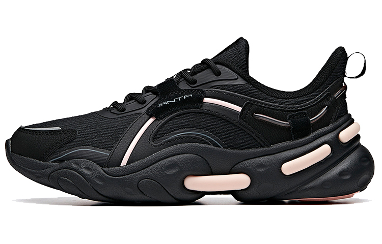 (W) Anta Life Series Low-Top 'Black Pink'