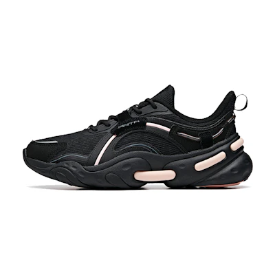 (W) Anta Life Series Low-Top 'Black Pink'