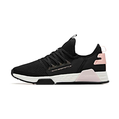 (W) Anta Life Series Low-Top 'Black Pink White'