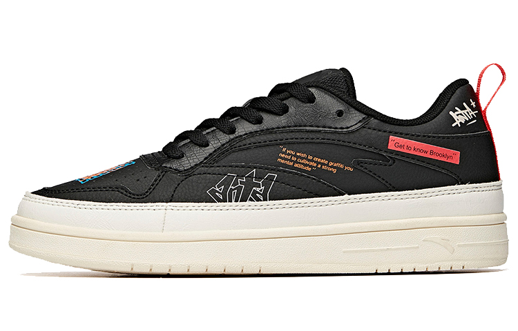 (W) Anta Life Series Low-Top 'Black White Red'