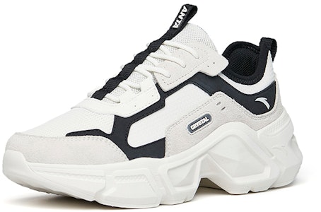 Anta安踏 生活系列 低筒舒適運動休閒鞋 女款 白黑 Order Anta安踏 生活系列 低筒舒適運動休閒鞋 女款 白黑