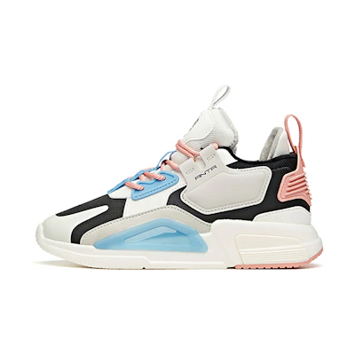 (W) Anta Life Series Low Top 'White Black Blue Red'