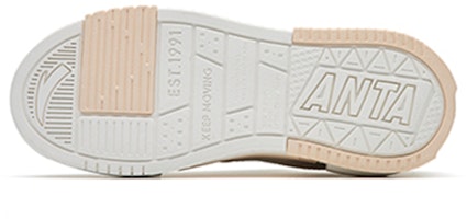 安踏 生活系列 輕便透氣 低幫 板鞋 女款 白灰粉 Details for 安踏 生活系列 輕便透氣 低幫 板鞋 女款 白灰粉