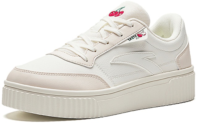 (Women) Anta Life Series Low Top Sneakers 'Beige White' 'Cherry Cookie' 922358005-7 Order (Women) Anta Life Series Low Top Sneakers 'Beige White' 'Cherry Cookie' 922358005-7