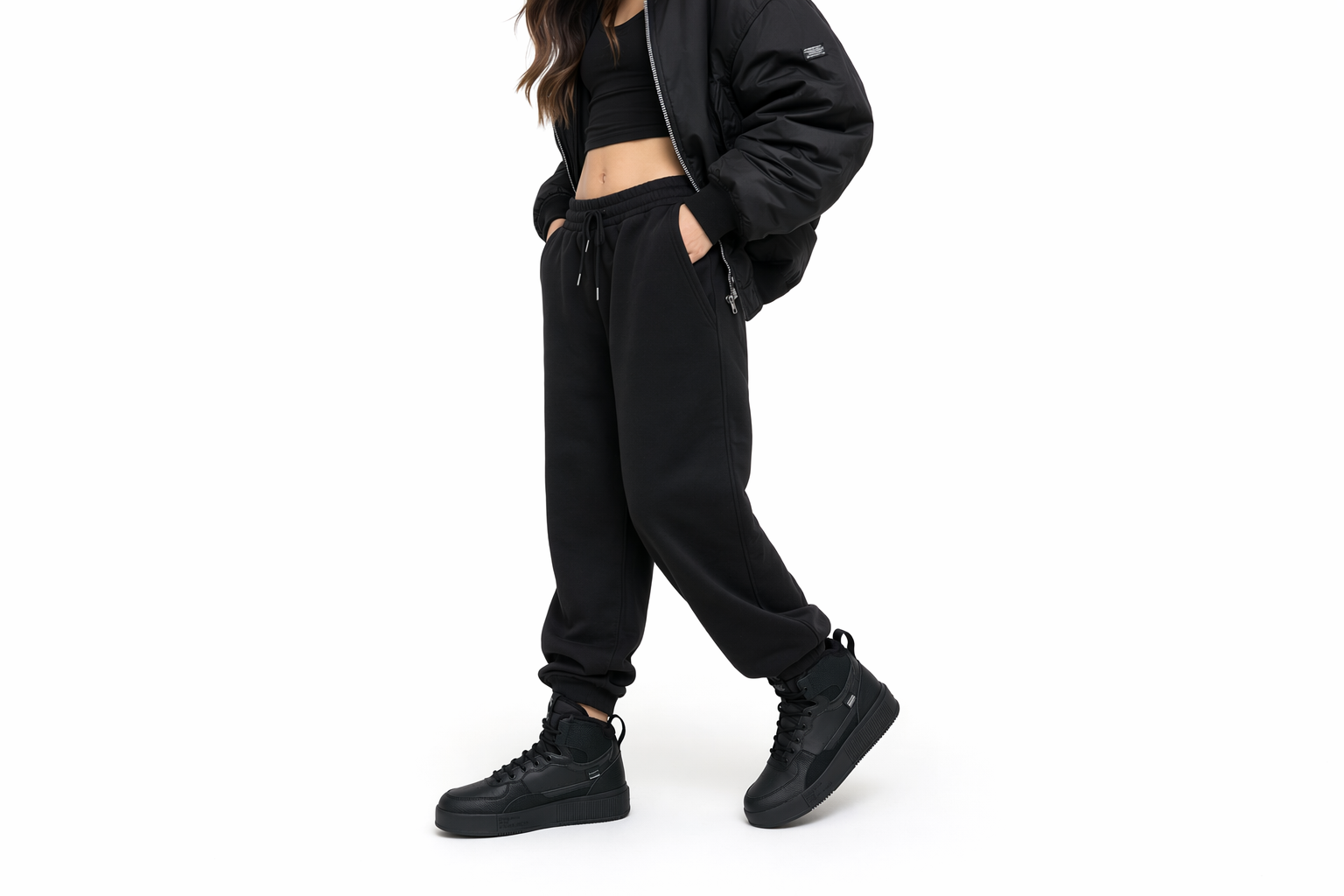 Order (Women) Anta Life Series Mid-Top 'Black Fleece' 922148911-1