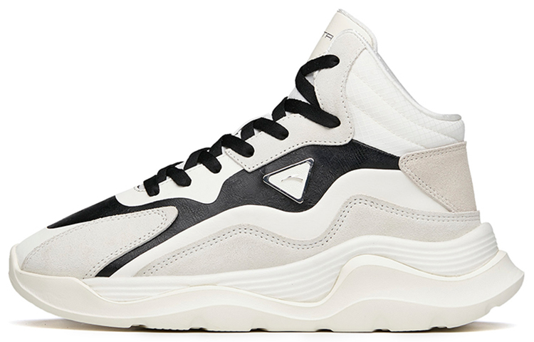 (Women) Anta Life Series Mid-Top 'Slip-Resistant Black and White' 122148871R-5