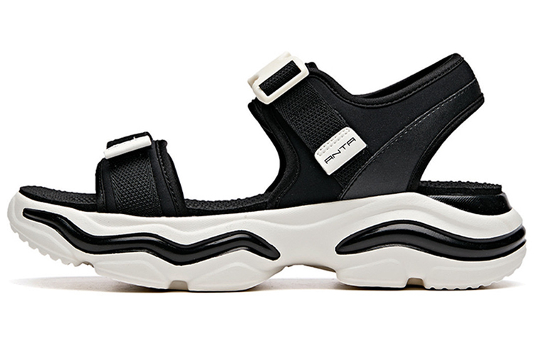 (Women) Anta Life Series Sandals 'Black and White' 922036951-3