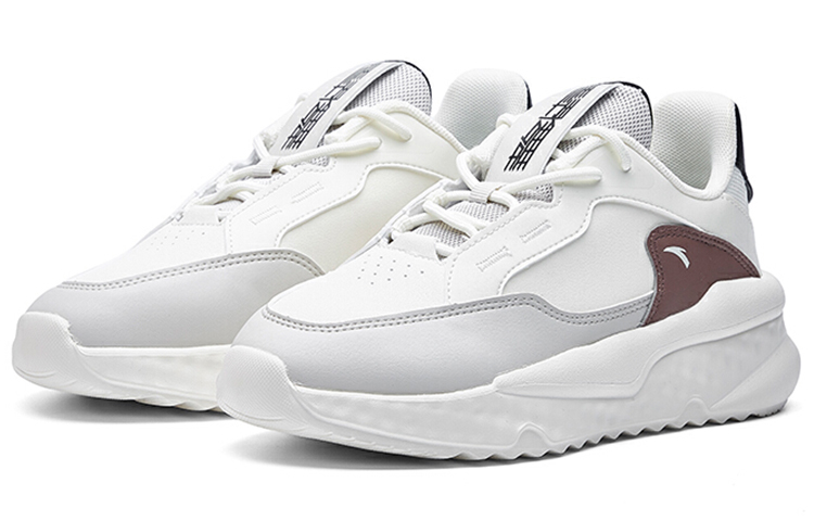 Lookbook Anta安踏 不羈 生活系列 皮質低筒運動鞋 白棕黑 女款