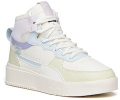 Anta安踏 生活系列 防滑保暖 高筒 板鞋 女款 白綠藍 Shop Anta安踏 生活系列 防滑保暖 高筒 板鞋 女款 白綠藍