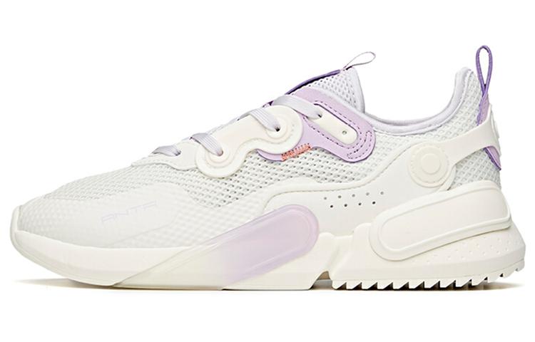(Women) Anta Lifestyle Low-Top 'White Purple' 122128800-4