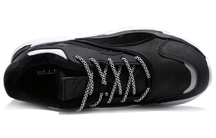 (W) Anta Lifestyle Retro Plus Velvet Sneaker 'Black White Grey' 圖 2