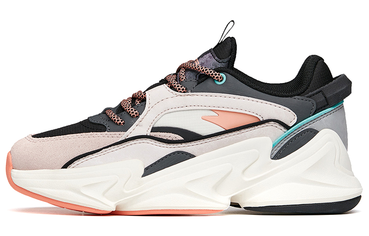 (Women) Anta Lifestyle Series 'Comfortable All-Match Dad Shoes' Black Grey White 122118883-4