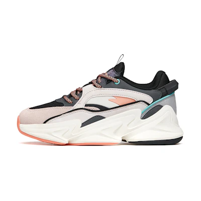 (W) Anta Lifestyle Series 'CMFTable All-Match Dad Shoes' Black Grey White