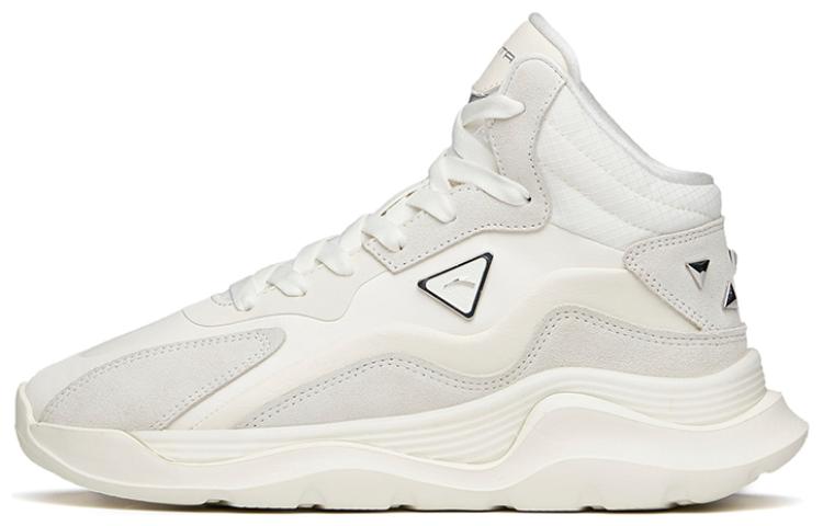 (W) Anta Lifestyle Series 'Durable Anti-Slip Trendy Casual Sneakers' White