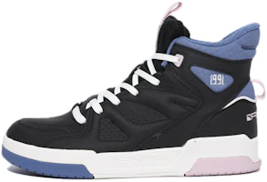 (Women) Anta Lifestyle Series High-Top Platform Sneakers 'Black Blue' 122048050-4 (Women) Anta Lifestyle Series High-Top Platform Sneakers 'Black Blue' 122048050-4