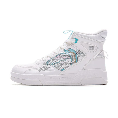(W) Anta Fashion High-top Casual Shoes 'White Blue'
