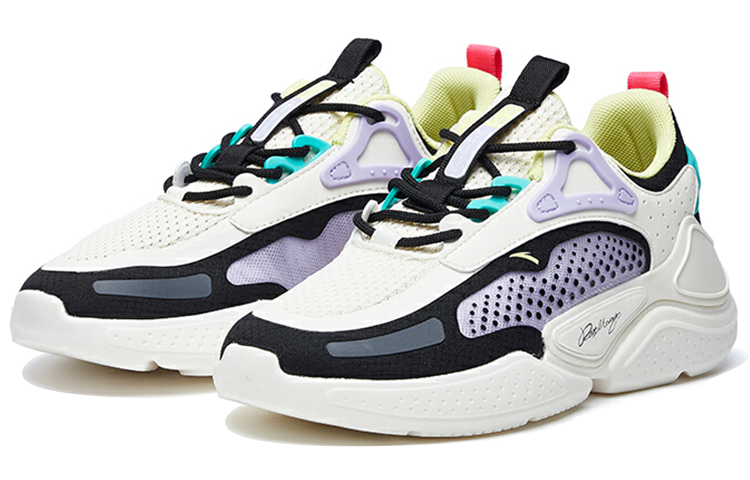 Lookbook Anta安踏 生活系列 低幫運動休閒鞋 女款 白黑紫